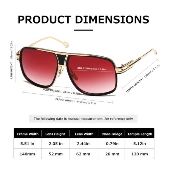 Men’s Aviator Sunglasses - Picture 4 of 5